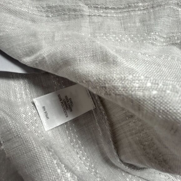 J. Jill Womens Linen Striped Duster Blazer Coat Jacket Small Gray Lightweight - Picture 4 of 10